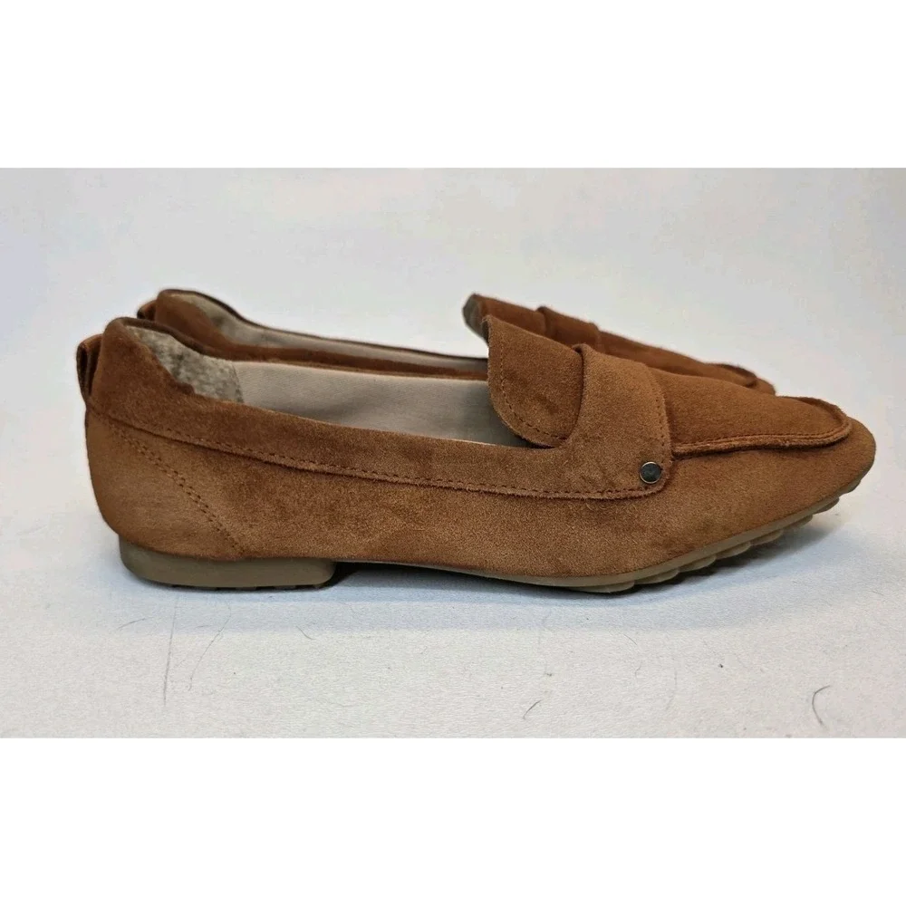 Womens Size 6.5 Franco Sarto Persia Suede Loafer Driving Shoes